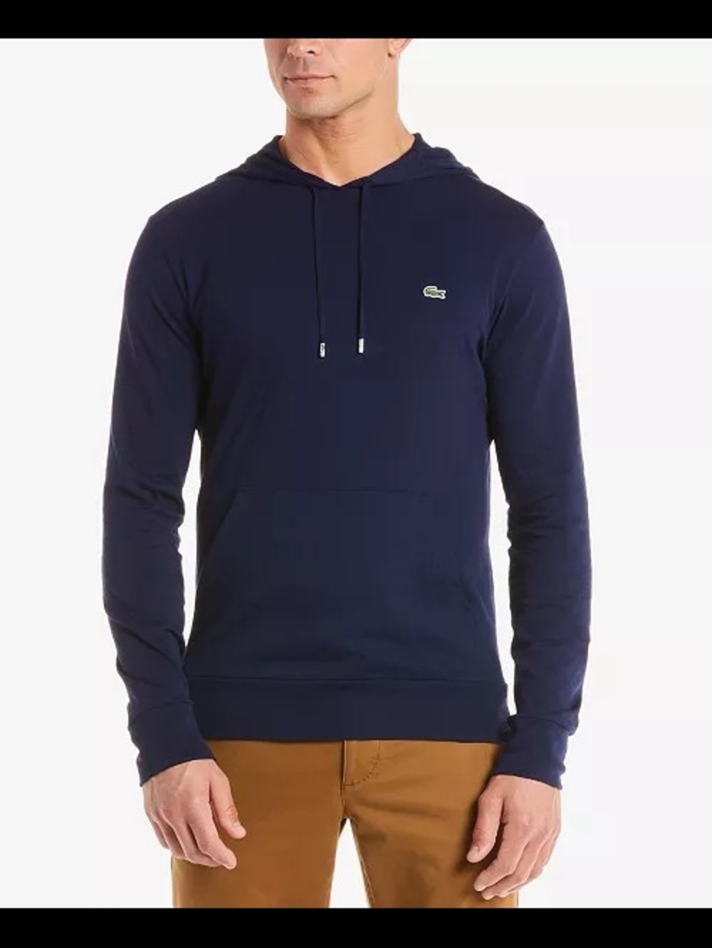 Nwt Lacoste Navy Hooded Long-Sleeve Pullover